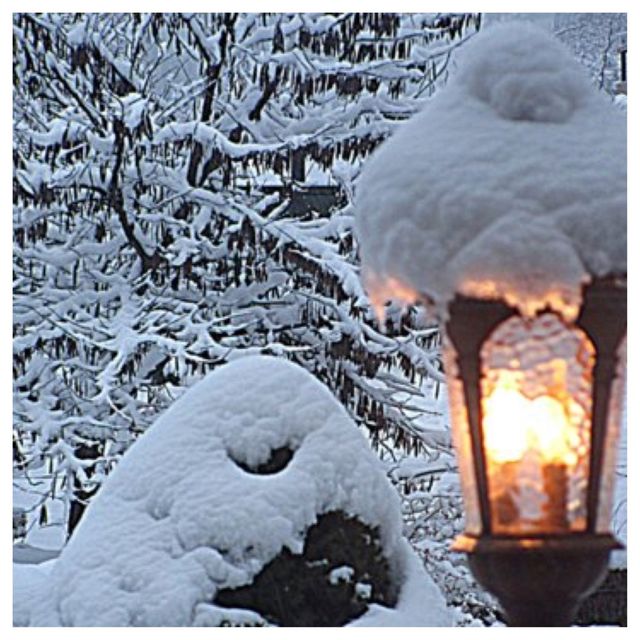 Light Post in the snow