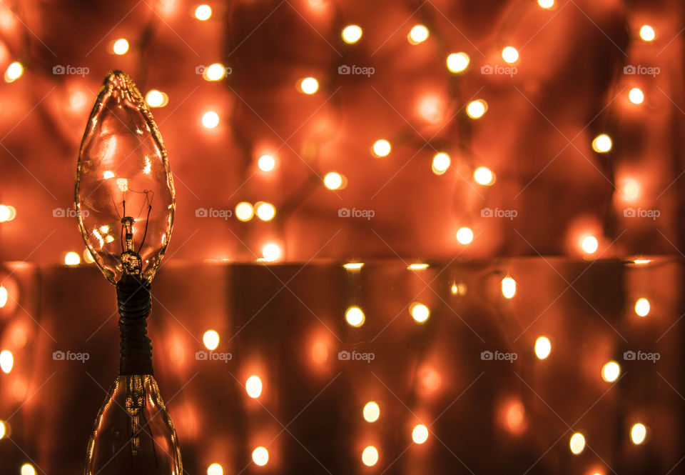 Light bulb with decoration