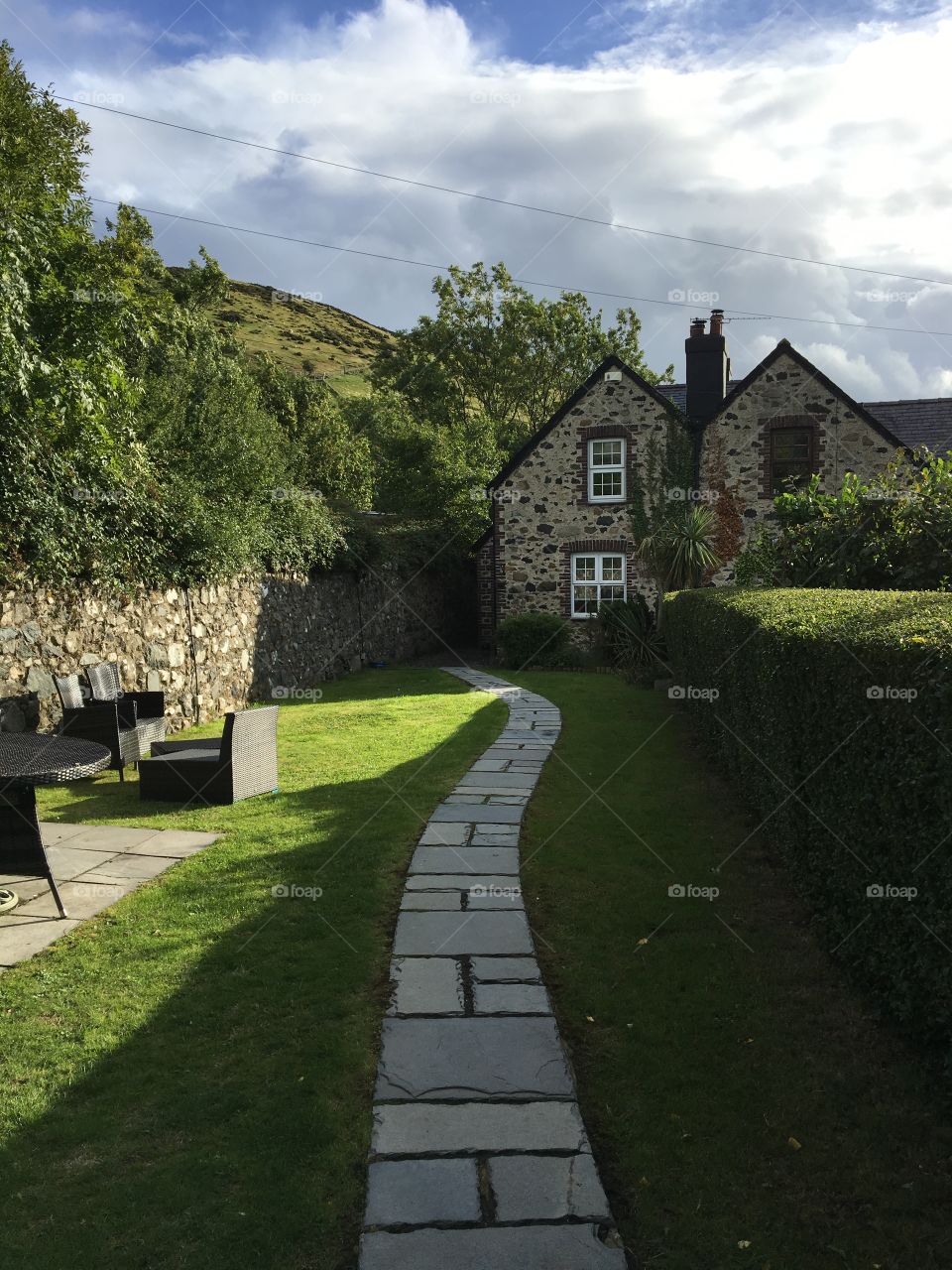 Beautiful little stone cottage right up in the Welsh hills. So peaceful, perfect for some R&R.