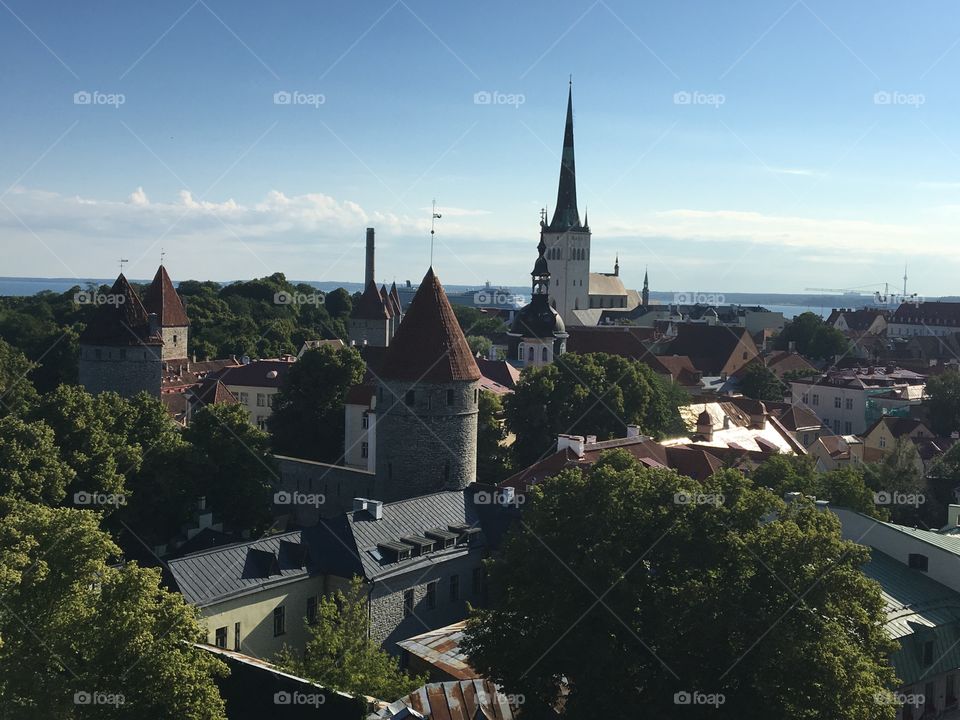 Old town view Tallinn 