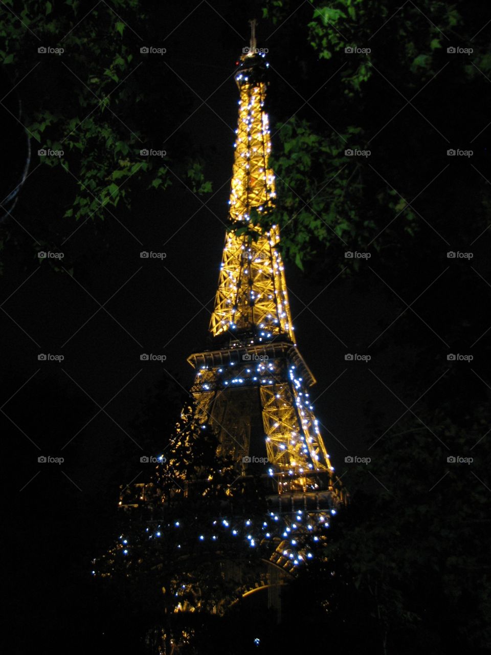Eiffel tower at 11 o'clock. Eiffel Tower Paris