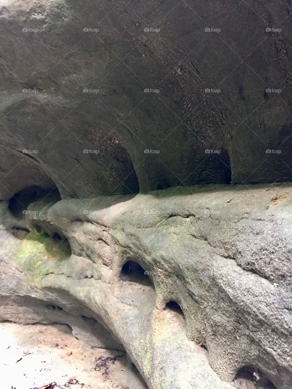 Many canyon caves