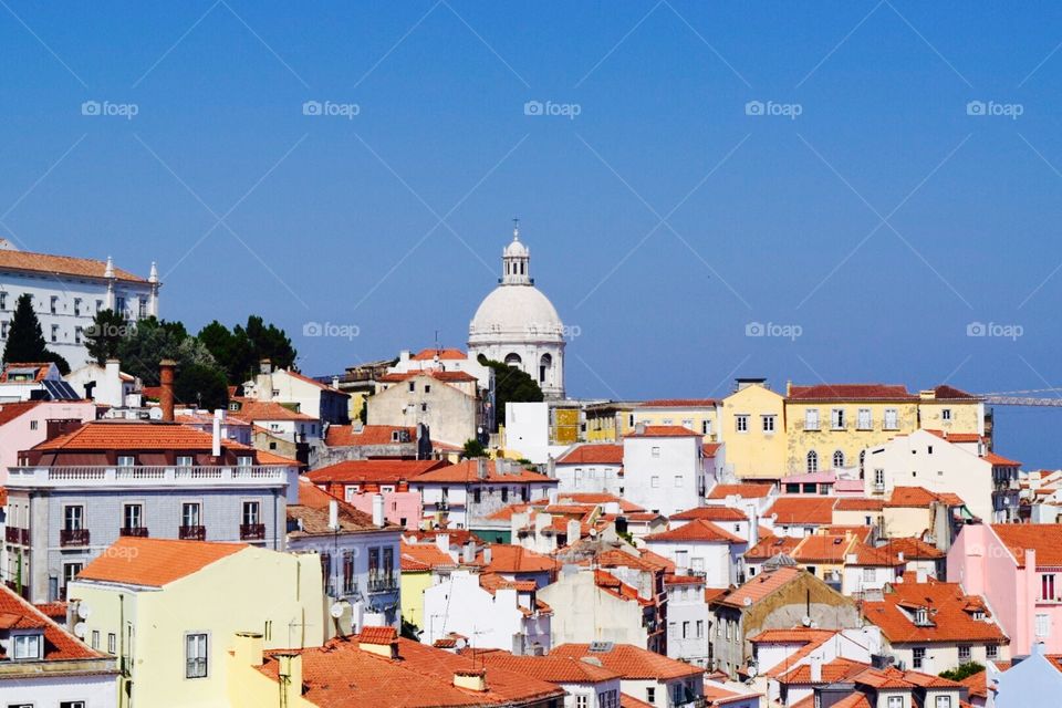  Portugal city and panteao  nacional in the background 