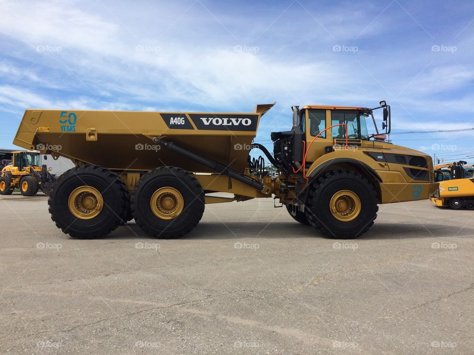 50th anniversary Volvo A40G articulated haul truck 