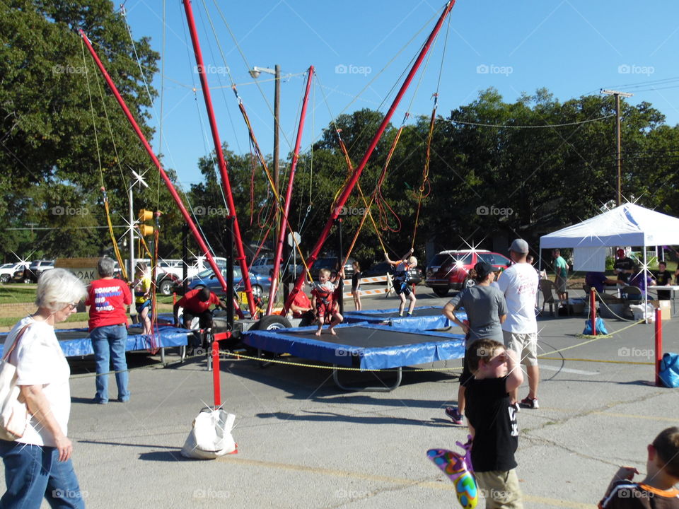 jump around. This was a featured attraction at the Oct festival 2015 in Graham Texas.