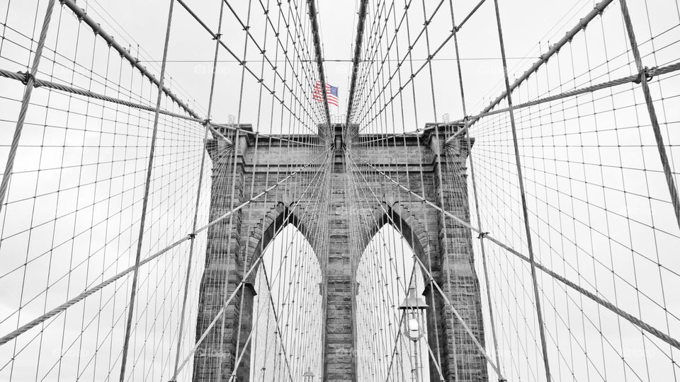 Brooklyn Bridge. B/W brooklyn Bridge