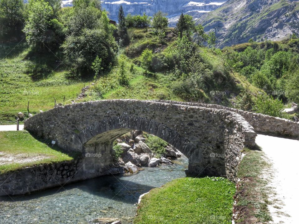 Small bridge in the Pyrenees