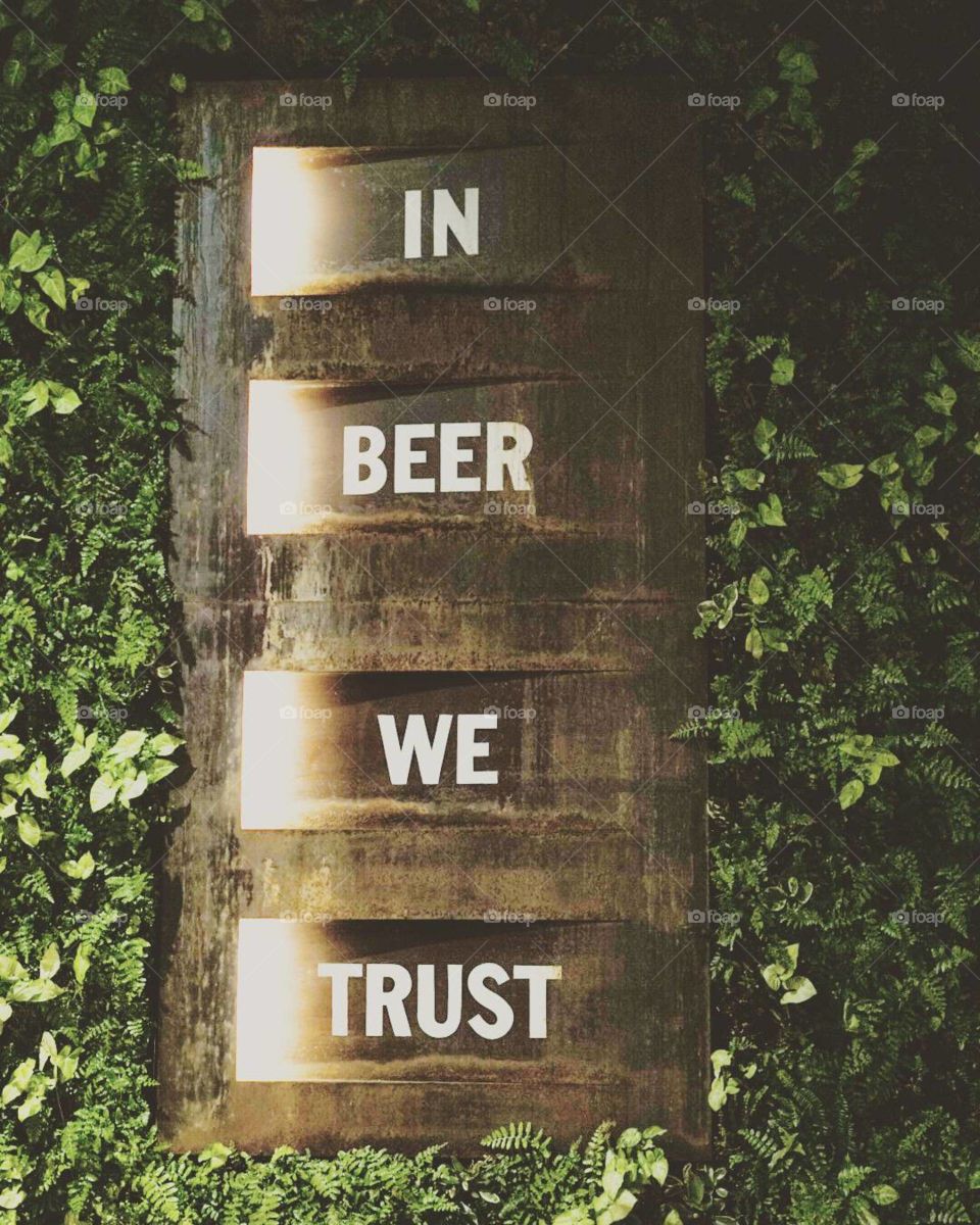 in beer we trust