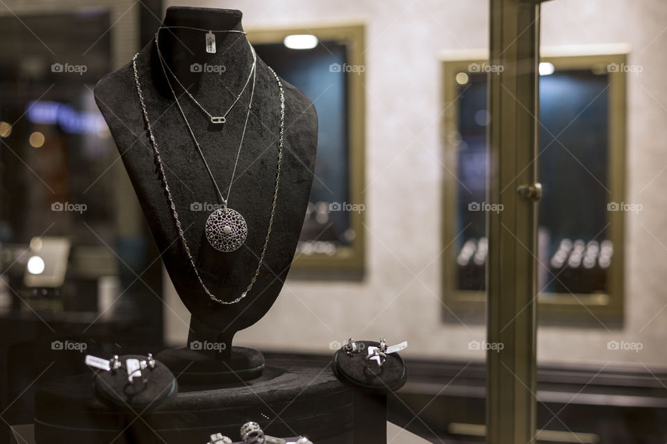 Jewelry concept.  medallion close up view