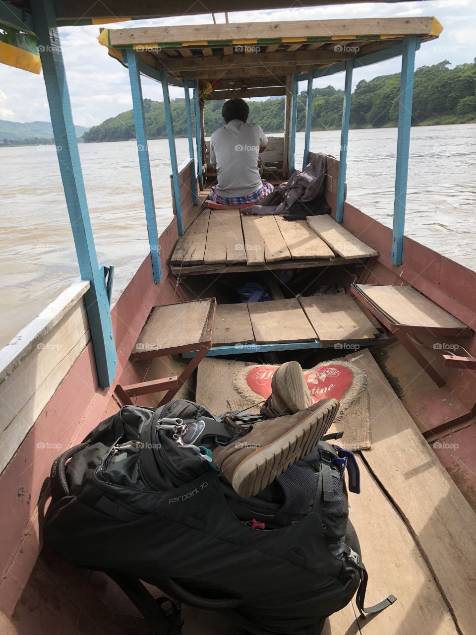 The boat on mekong