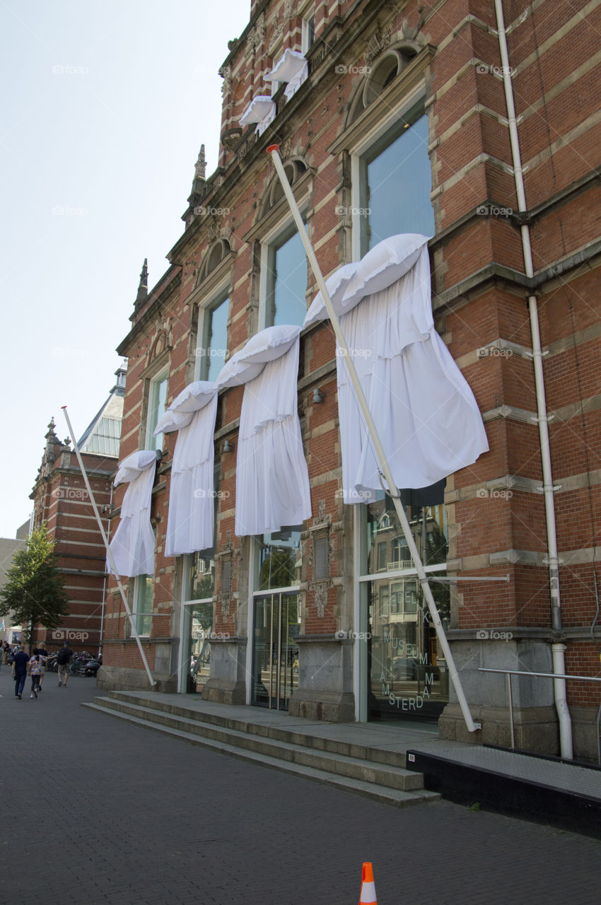 Artwork Outside Of The Stedelijk Museum At Amsterdam The Netherlands 2018