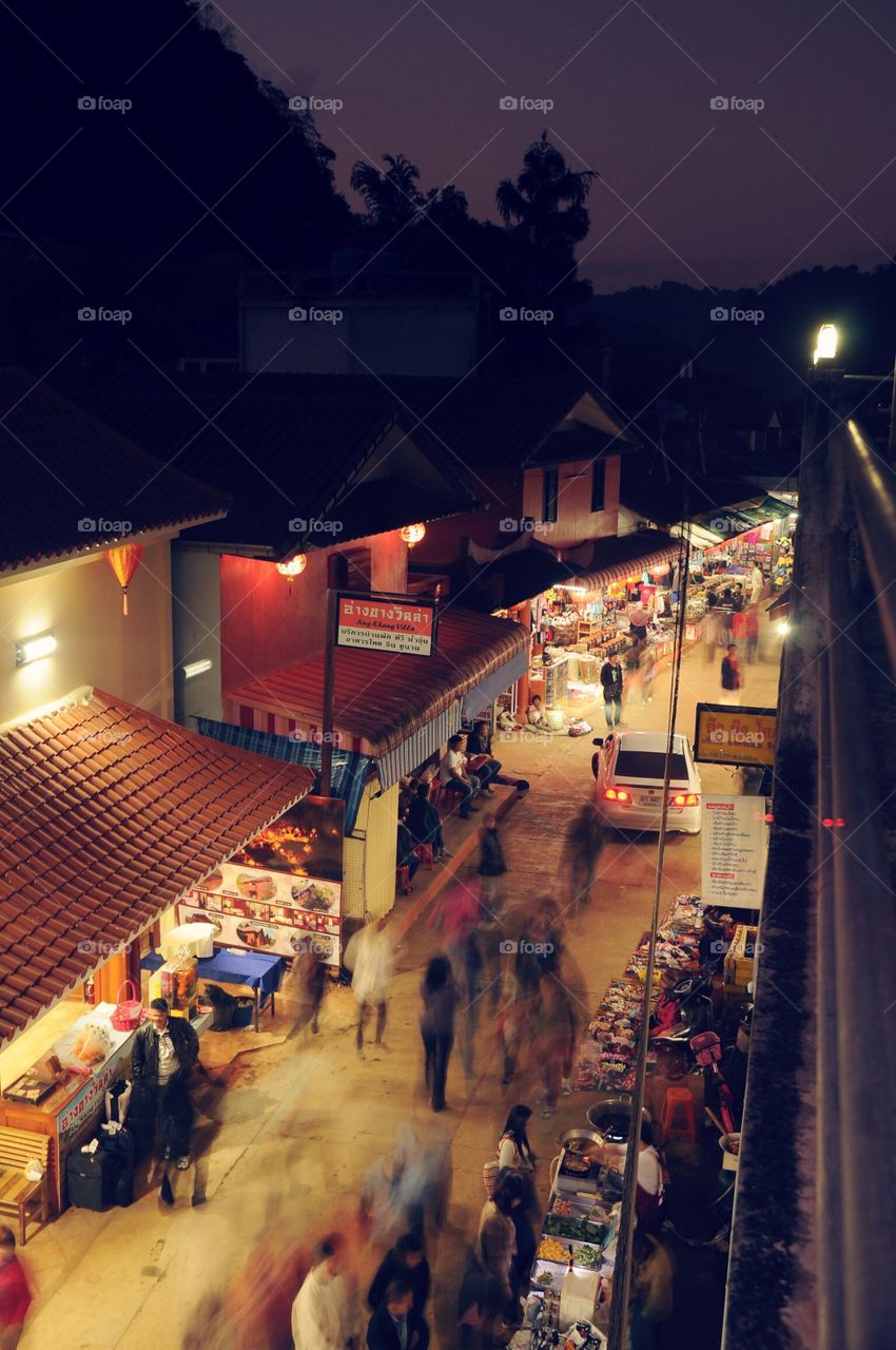 night market in thailand