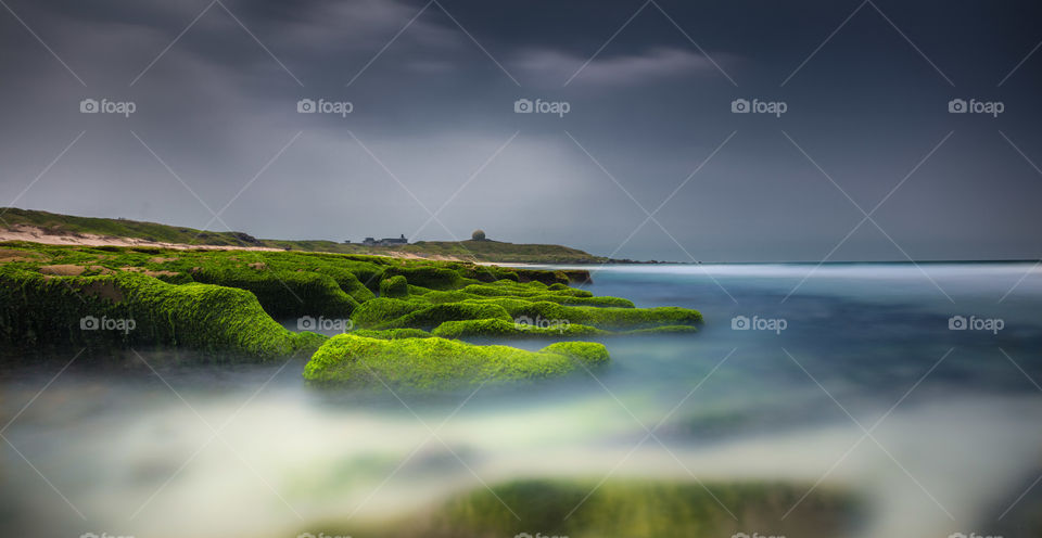 Long exposure of the Laomei green reef