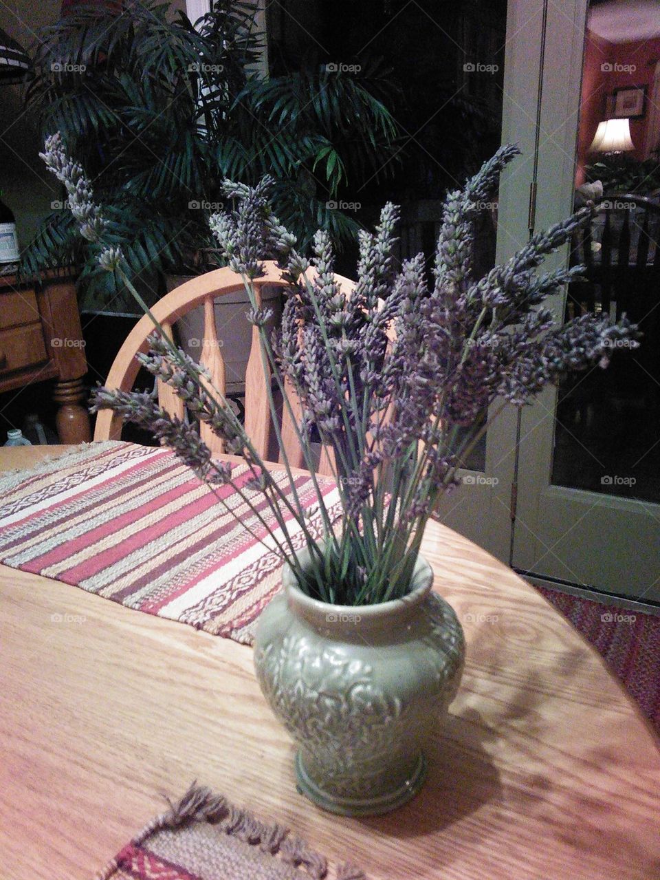 vase of lavender