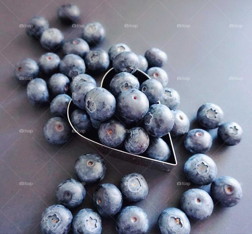 Blueberries#fruits#heart