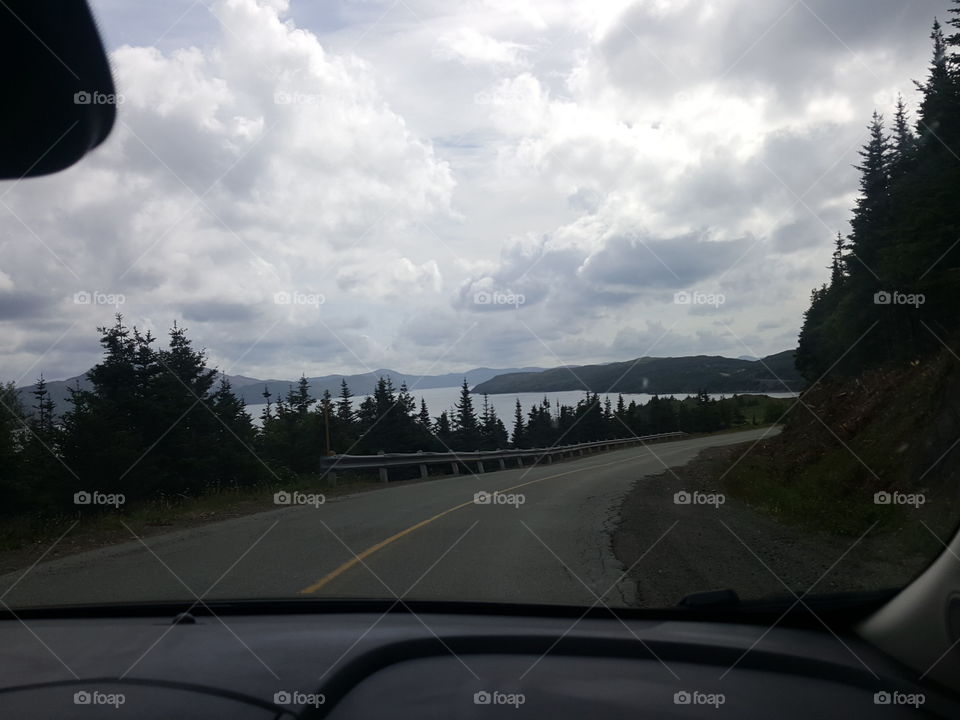 Winding roads of southern newfoundland