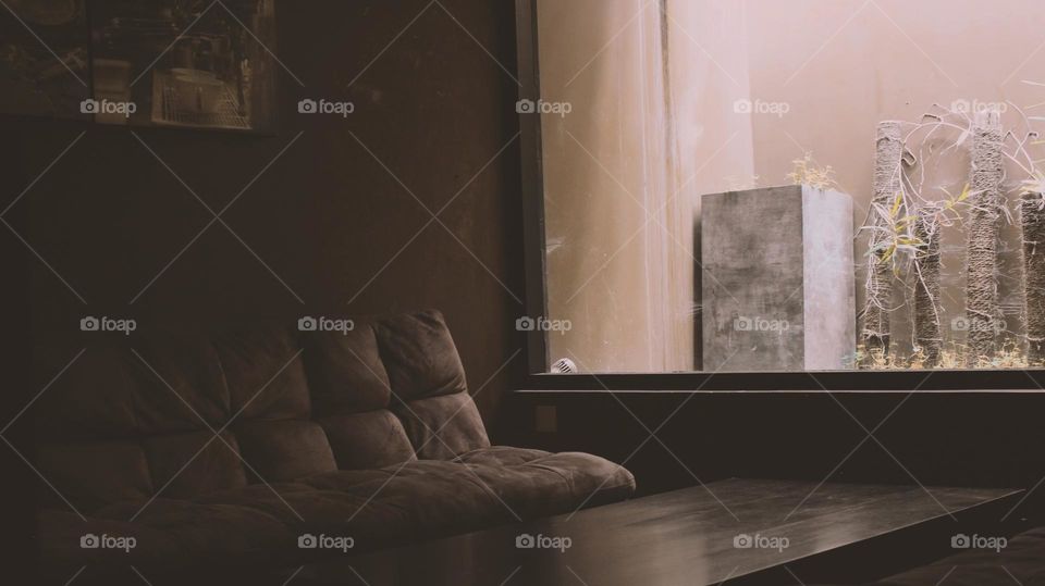 Customer gets the best view for relaxing there mind in a coffee shope