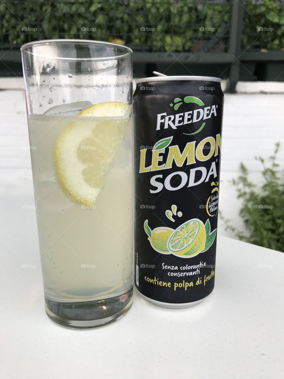 Lemon soda in Europe.