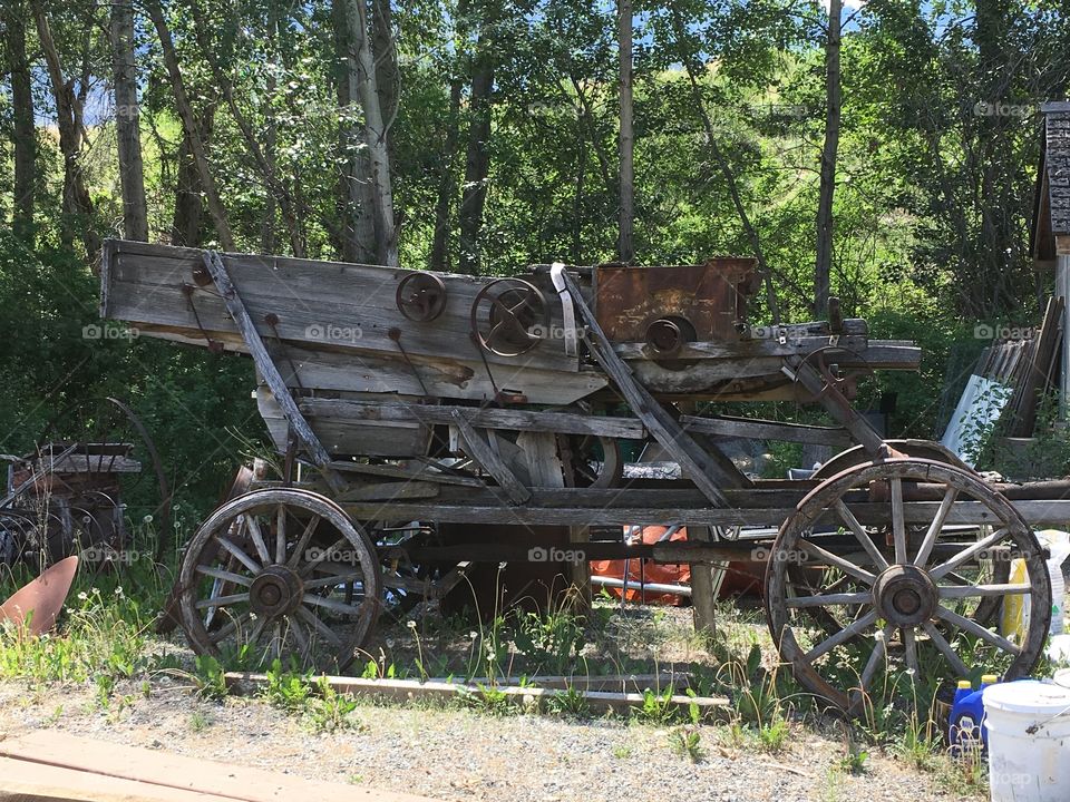 Old wood wagon