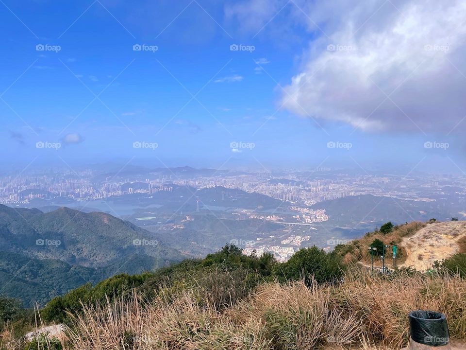 blue sky and white clouds