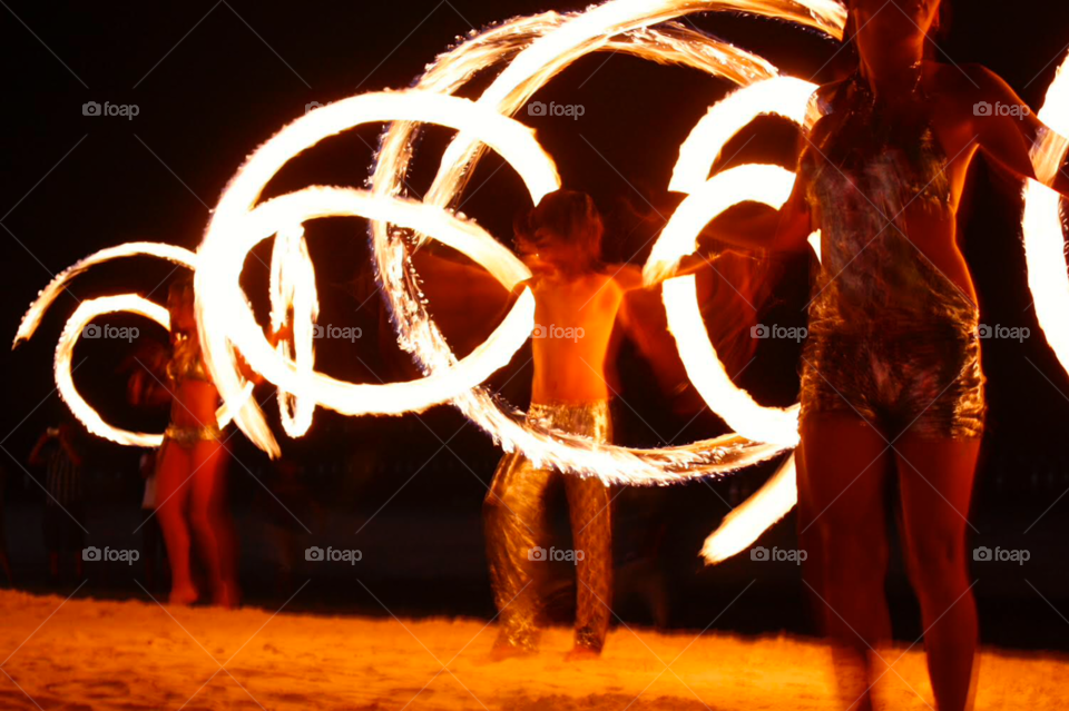 Boracay fire dancing 