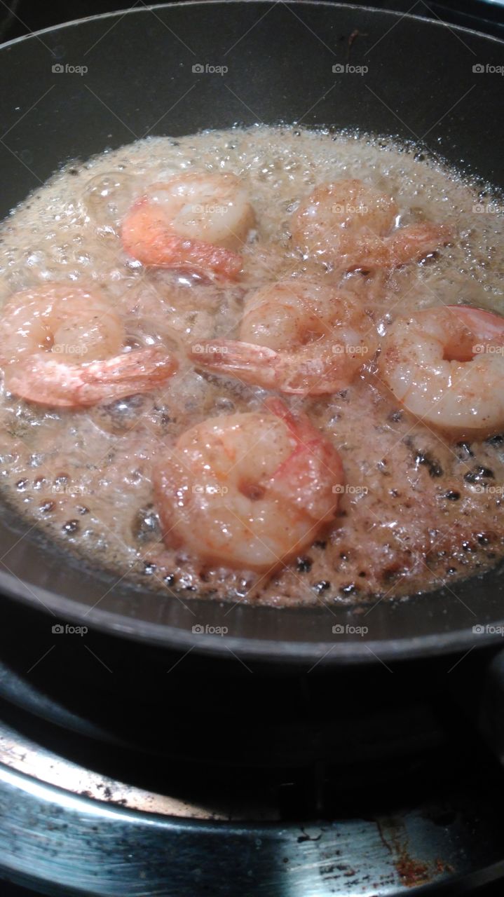 homemade grilled shrimp