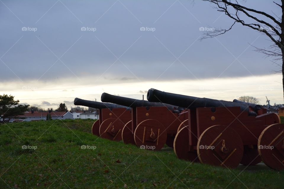 Canons in Fredrikstad 