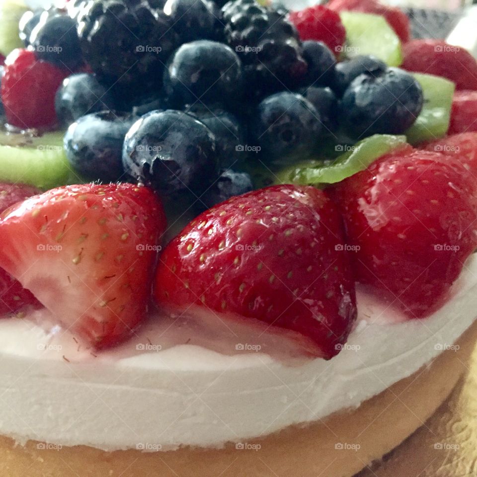 Strawberry Blueberry Cake