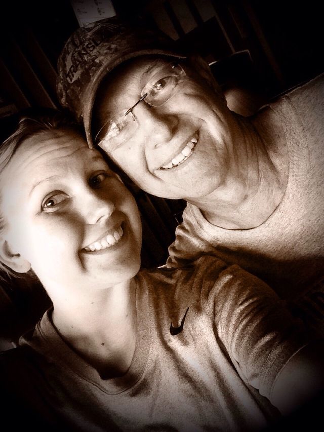 Together. Daddy daughter time 