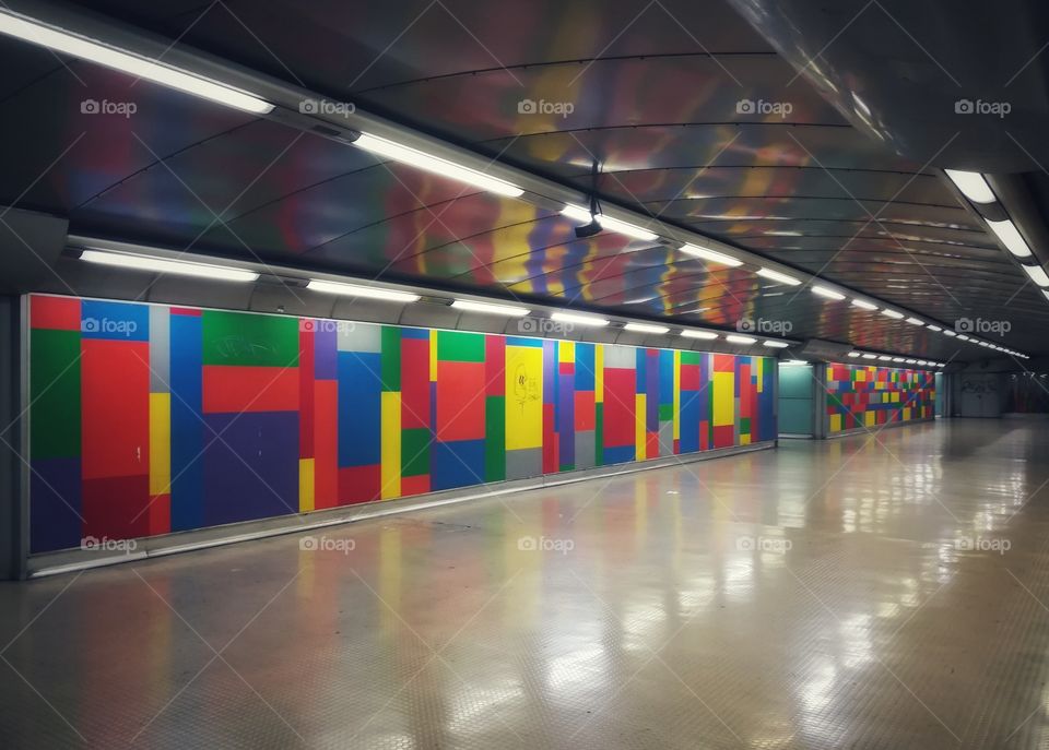 Metro station in Naples