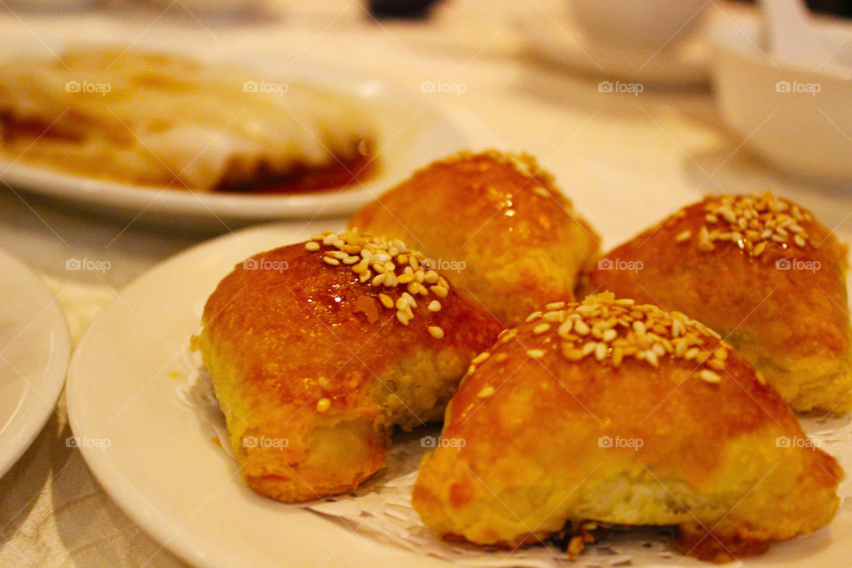 dim sum pastry. chinese snack dish
