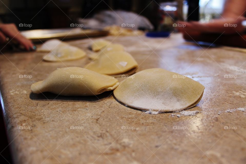 Homemade ravioli