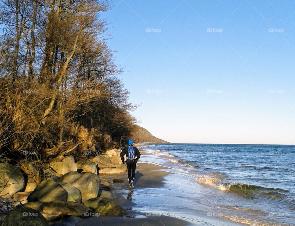 Runner in beautiful nature