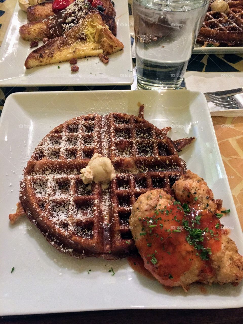 Chicken and waffles 