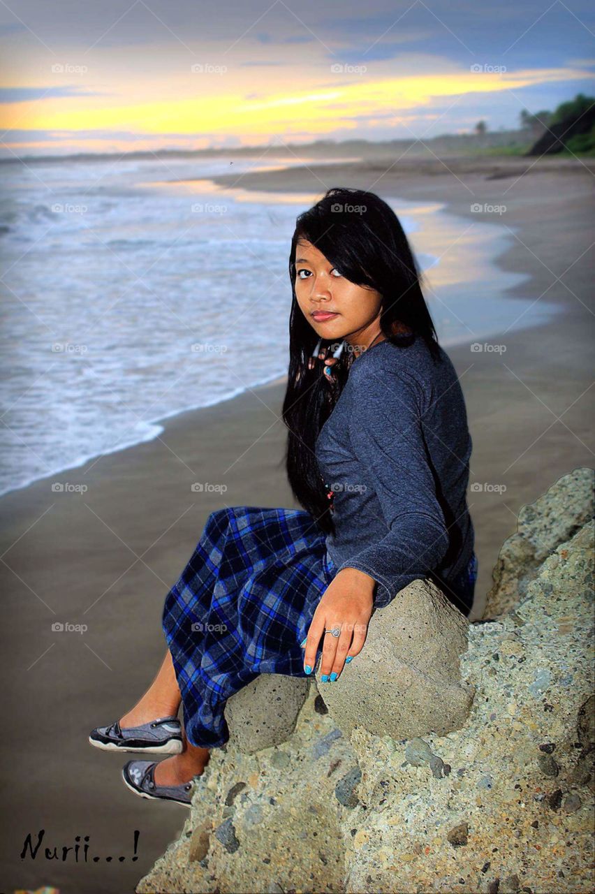 Beach, Nature, Water, Outdoors, Woman