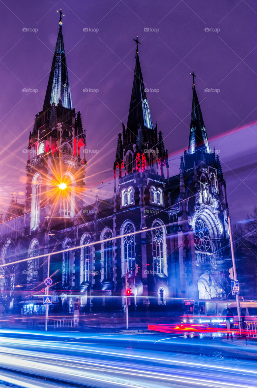 St. Olga and Elizabeth cathedral in Lviv city