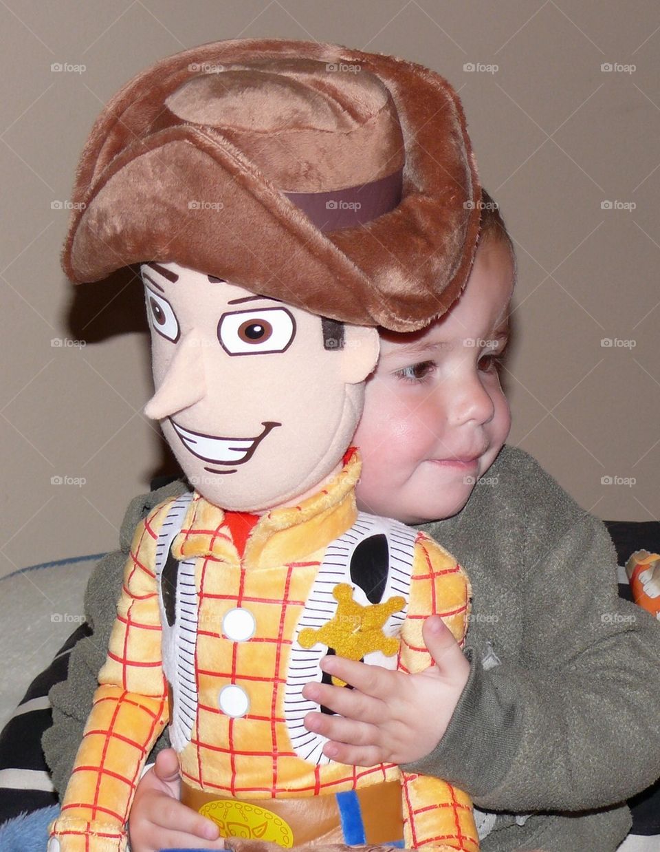 Hugging Woody