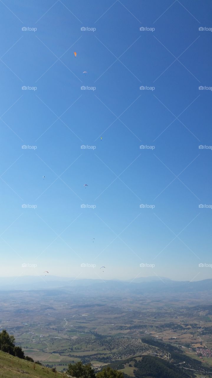 Paragliding at Olympus, Greece