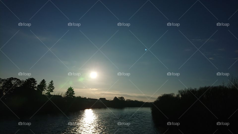 river, sunset, italy, beautiful landscape, natural 1
