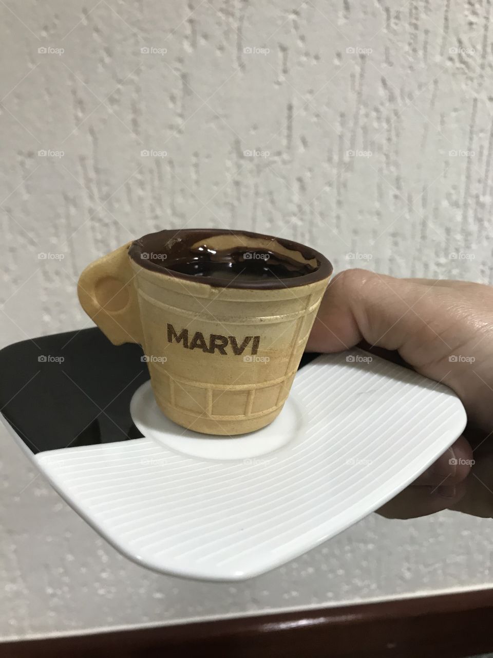 Nada melhor do que uma xícara de café comestível 