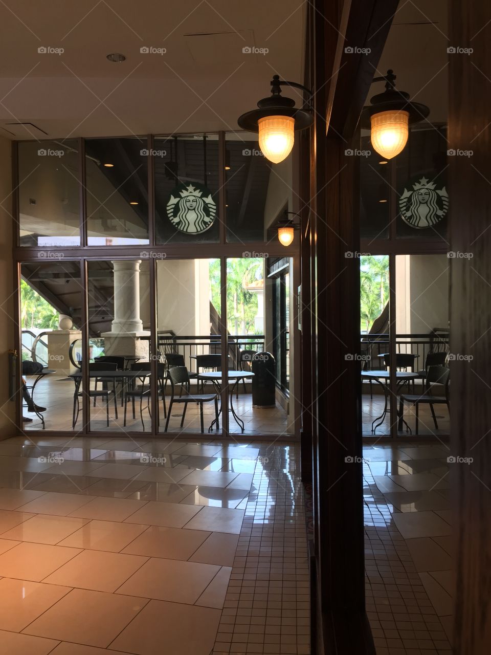Starbucks in the mall