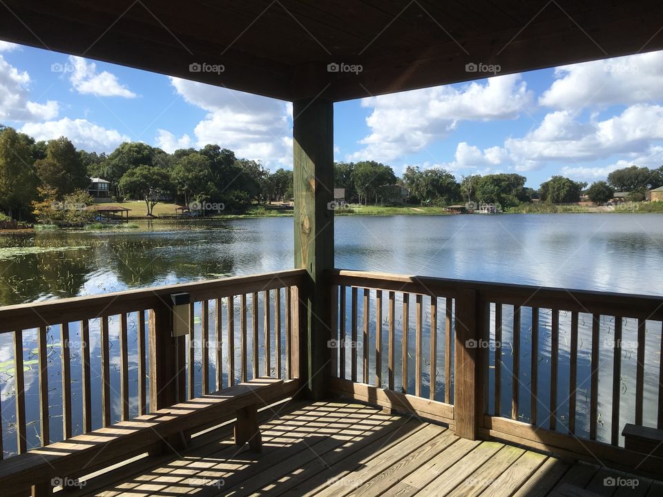 Lake, No Person, Water, Reflection, Wood