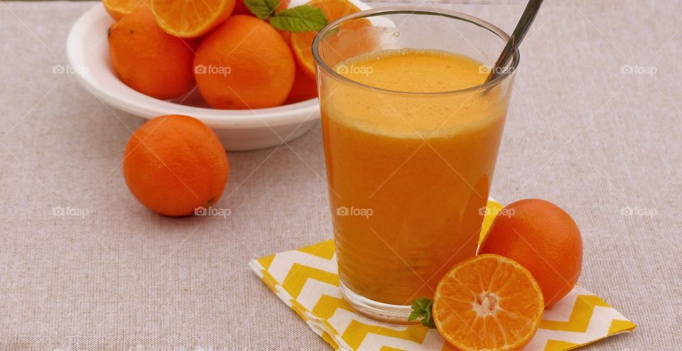 Homemade orange juice