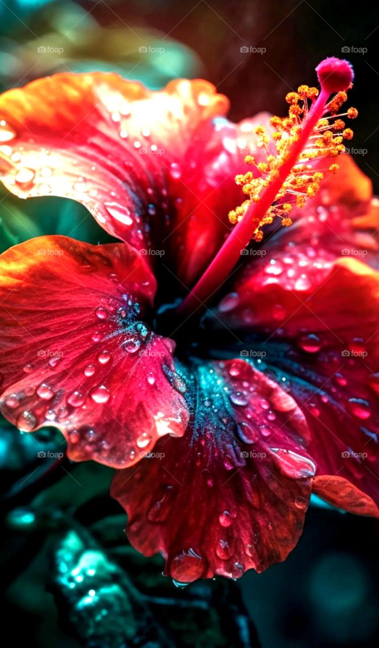 so beautiful big flower looks so nice red hibiscus god make a so beautiful flowers
