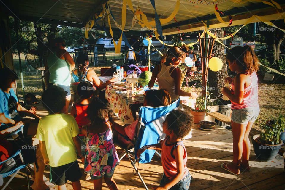 When family gets together it is so much fun. To celebrate a love ones birthday is the way to have a memorable times. Food, drink, cake, and games is all that is needy for a fiesta!