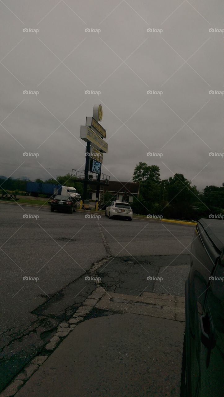 Storm, Vehicle, No Person, Calamity, Road