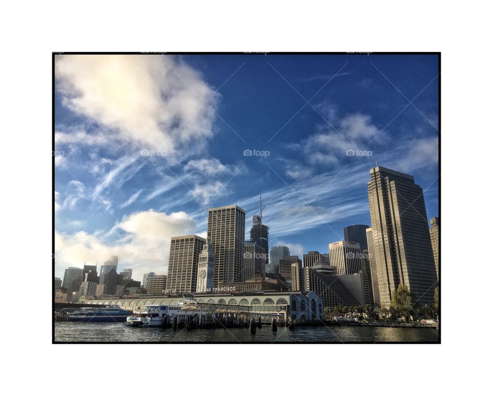 Clouds above the city