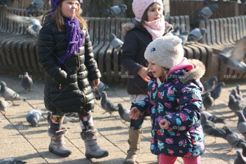 Child, People, Street, Group, Many