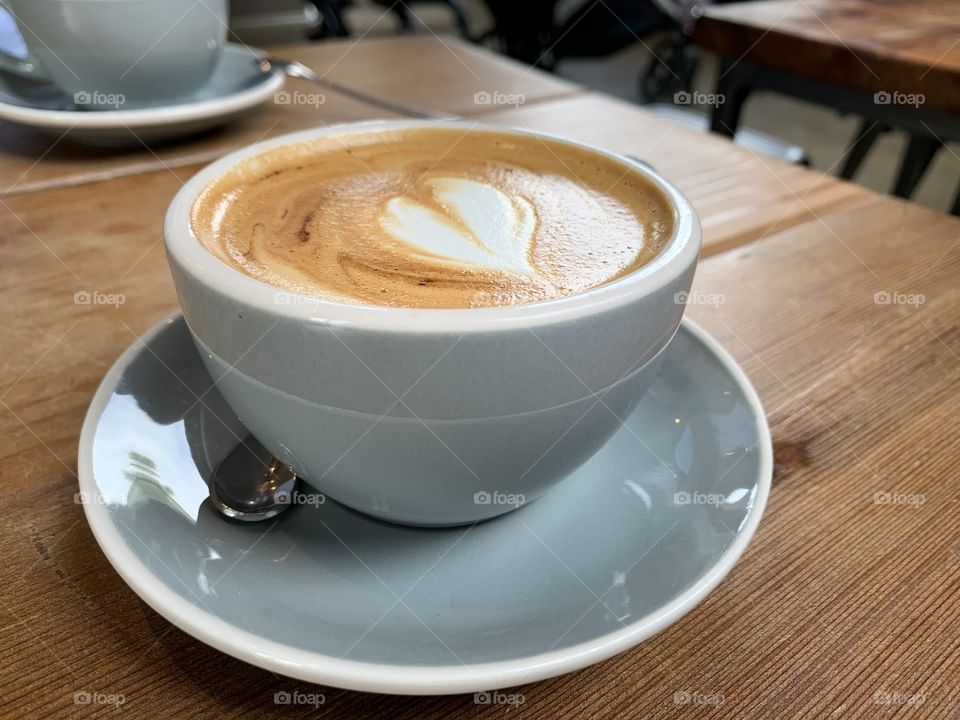 Cups of coffee on tabletop making the day beautiful 