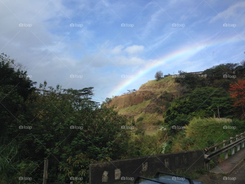 Rainbow over San Jose, Costa Rica 
